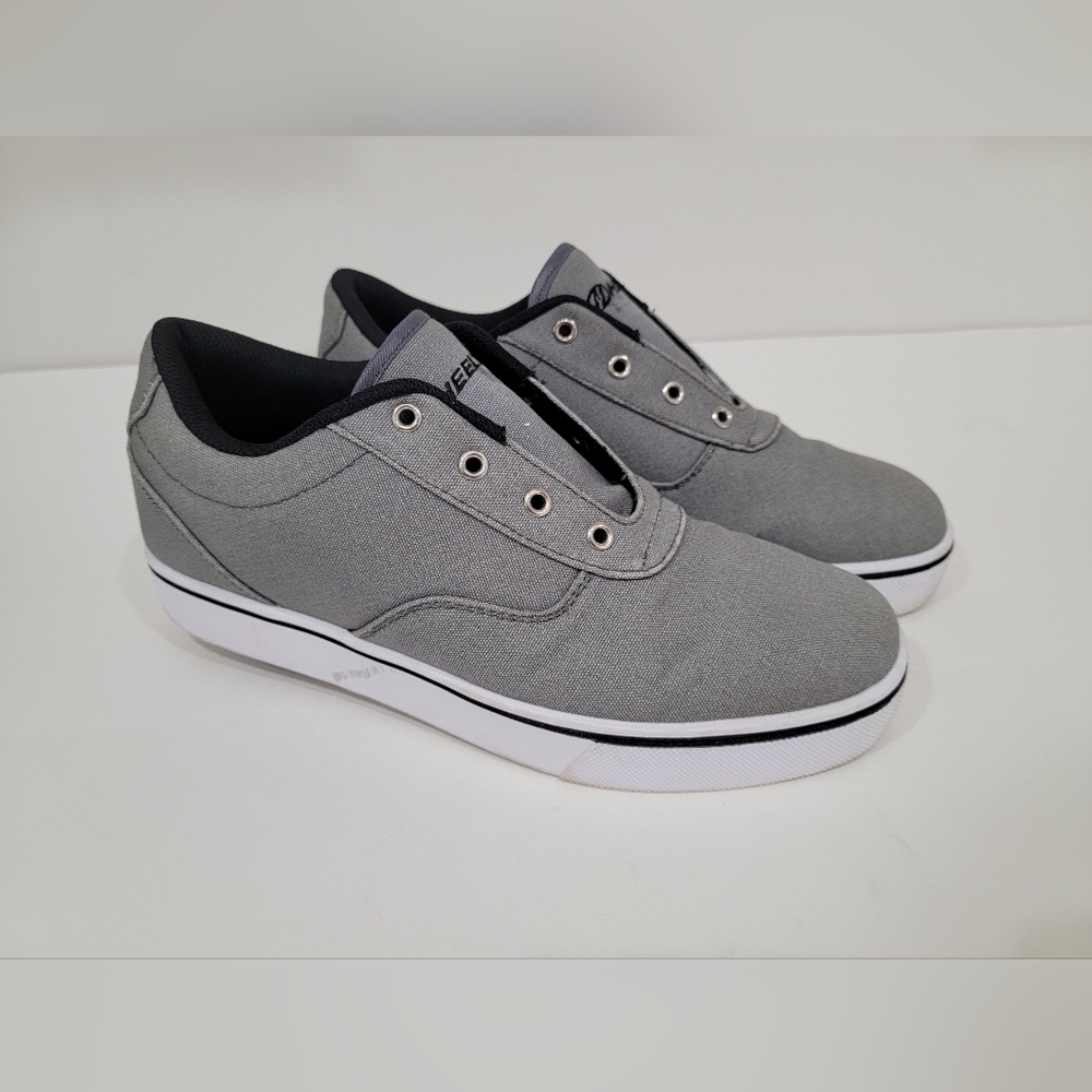 Heelys Launch 20 Sport Gray Canvas Skate Sneakers Mens Size 9